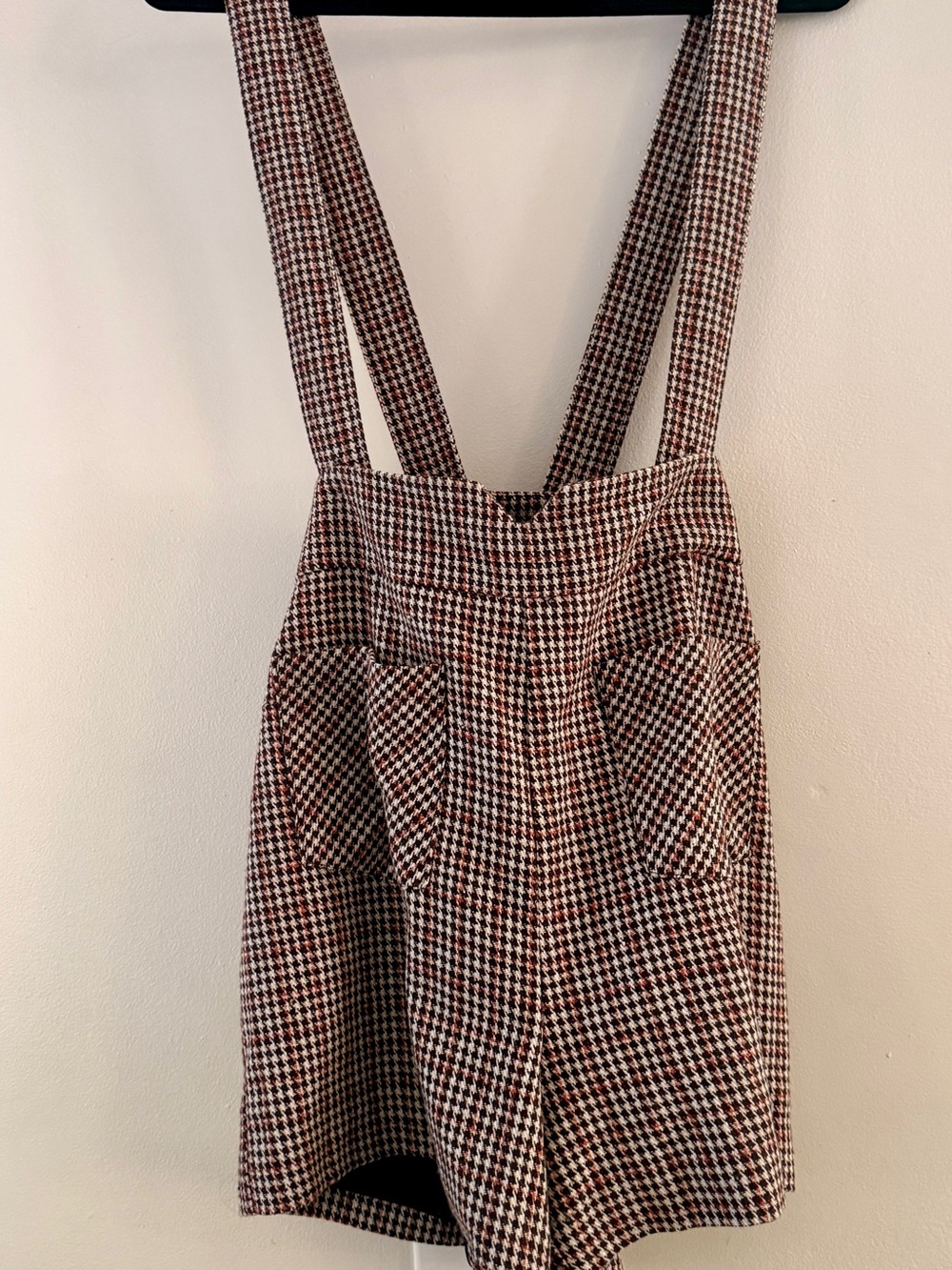 ModCloth | Head of the Class Pinafore Houndstooth Shorts in 12